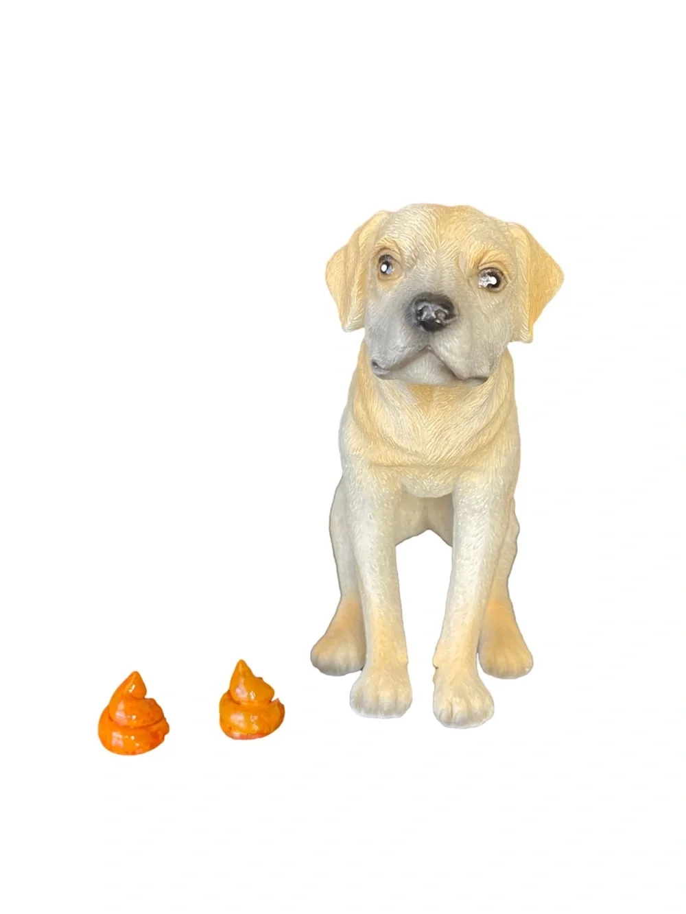 Pooping Labrador Dog Statue - Desktop Gift